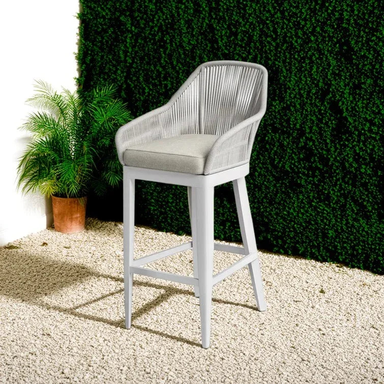 كرسي بار خارجي ستيل و دوبار، 50*55*112 سم