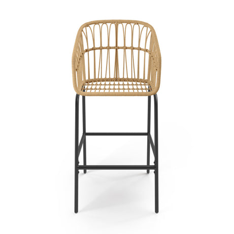 كرسي بار خارجي ستيل و دوبار، 50*55*112 سم