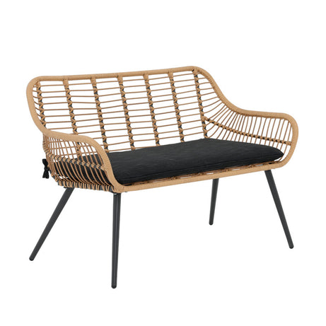 طقم خارجي ستيل و راتان، 9 قطع