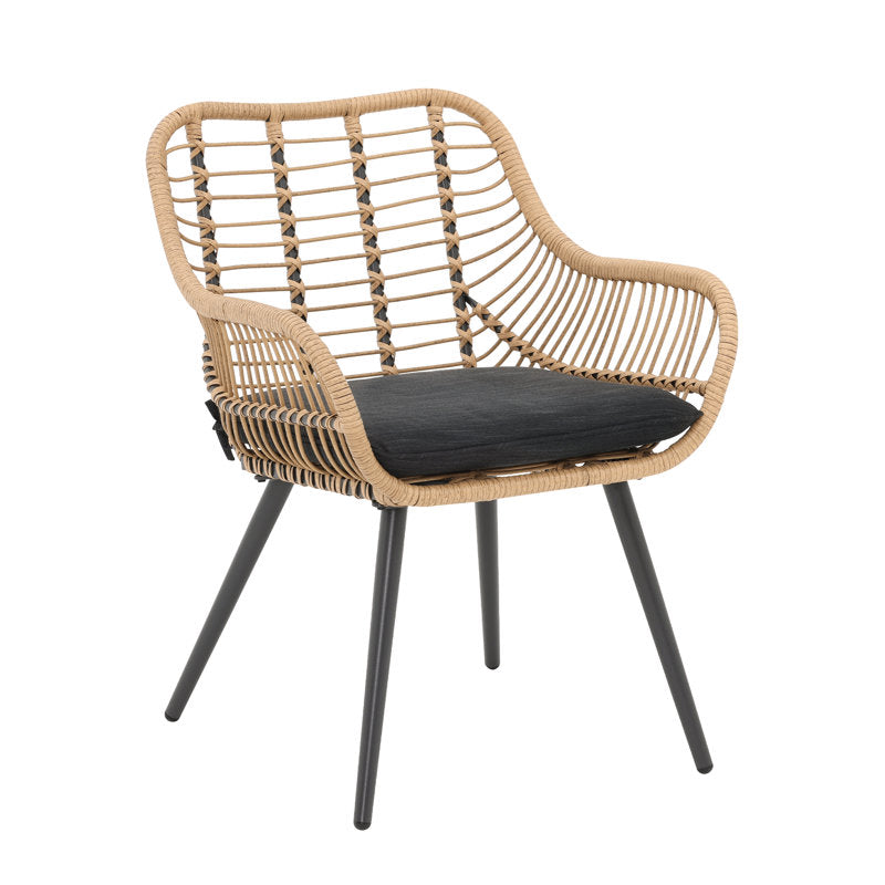 طقم خارجي ستيل و راتان، 9 قطع