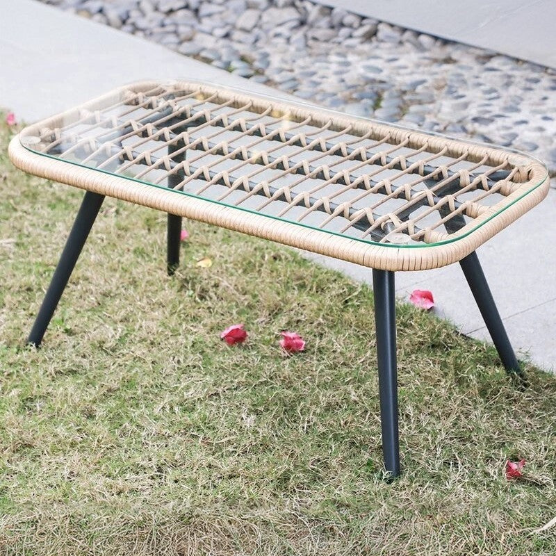 طقم خارجي ستيل و راتان، 4 قطع