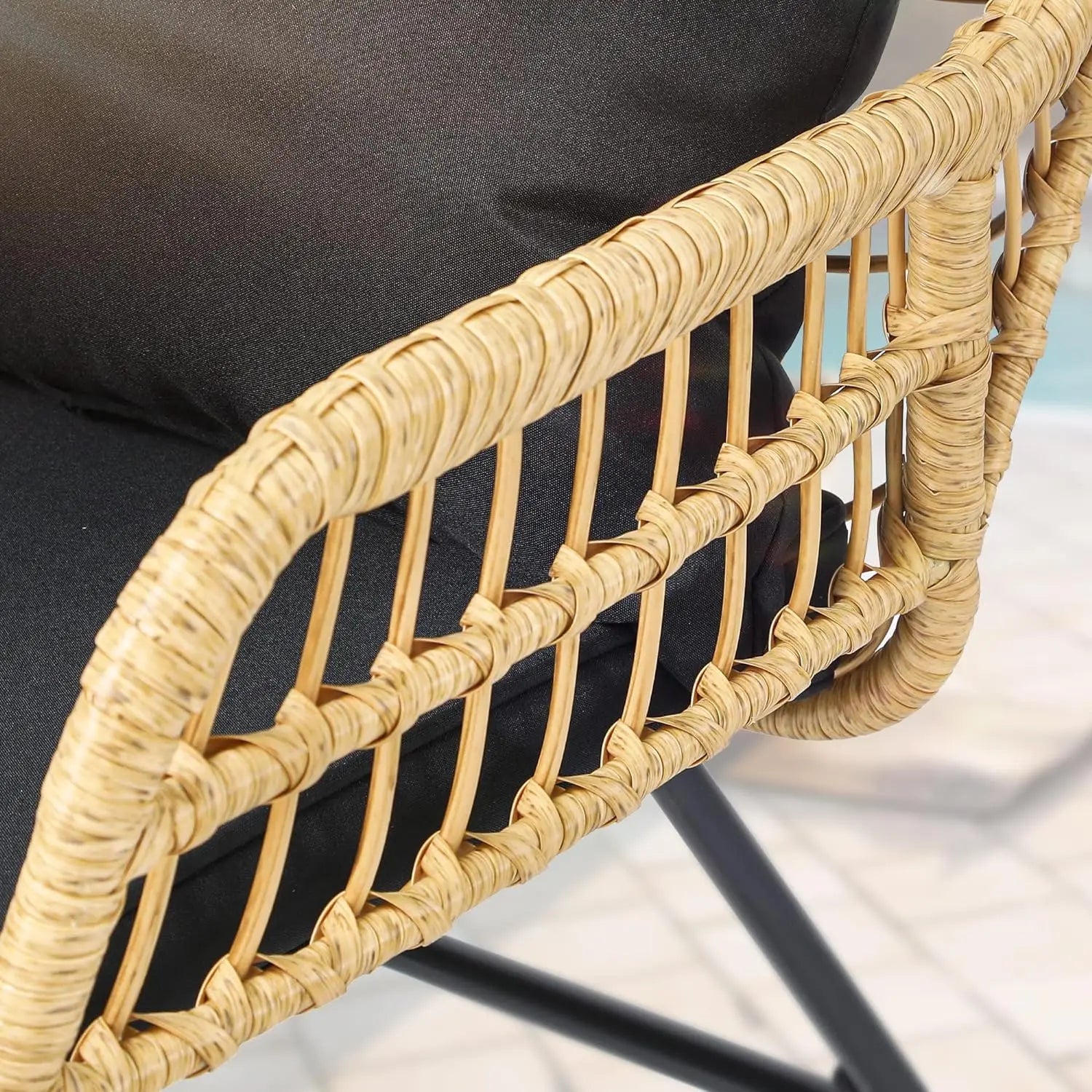 طقم خارجي ستيل و راتان، 4 قطع