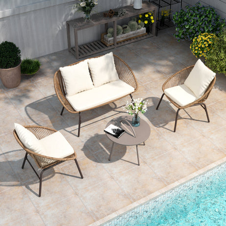 طقم خارجي ستيل و دوبار، 4 قطع