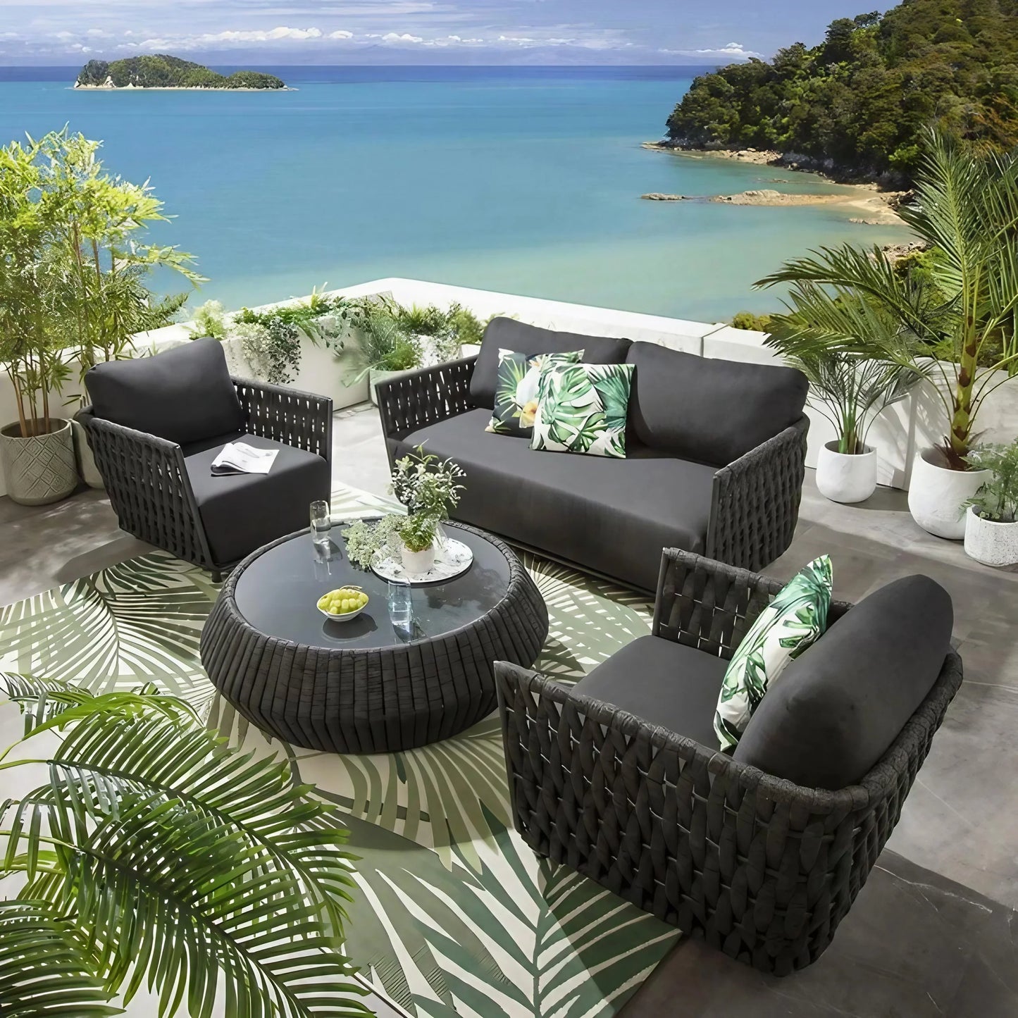 طقم خارجي ستيل و دوبار، 4 قطع