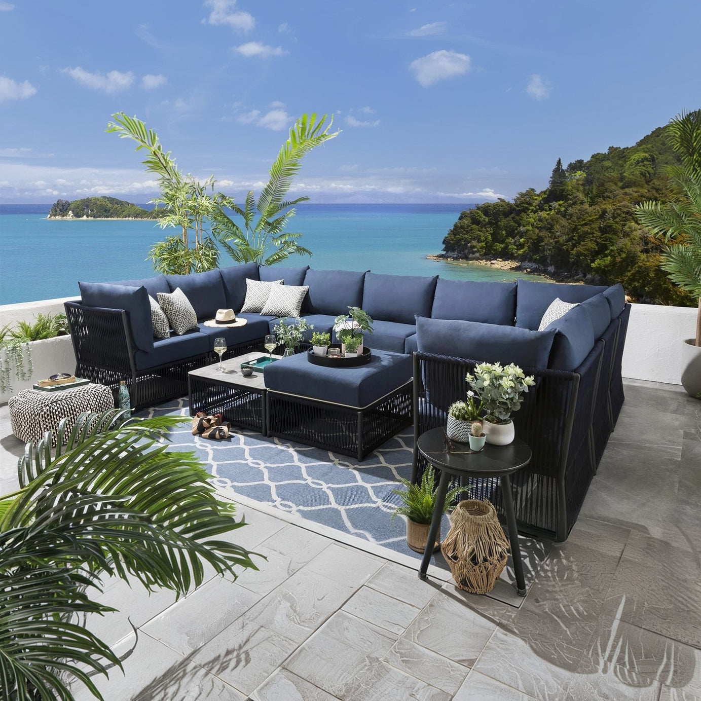 طقم خارجي ستيل و دوبار، 12 قطعة