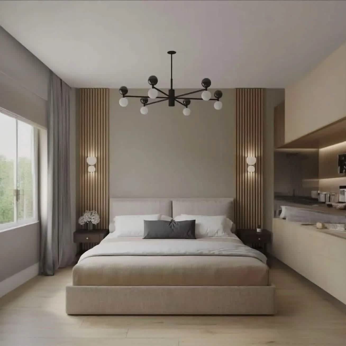 سرير فردي خشب كونتر، 100*195*120 سم