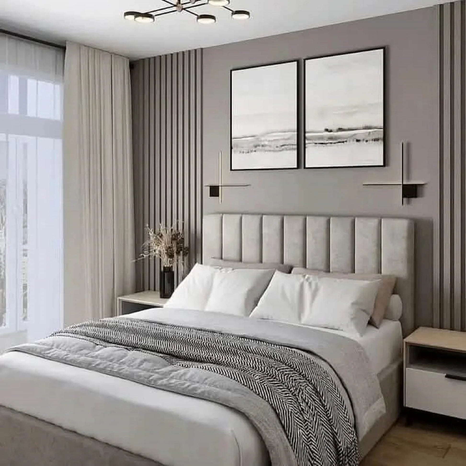 سرير كينج خشب كونتر، 160*195*120 سم