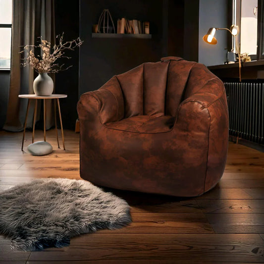 بين باج جلد، 85*70*78 سم - بني