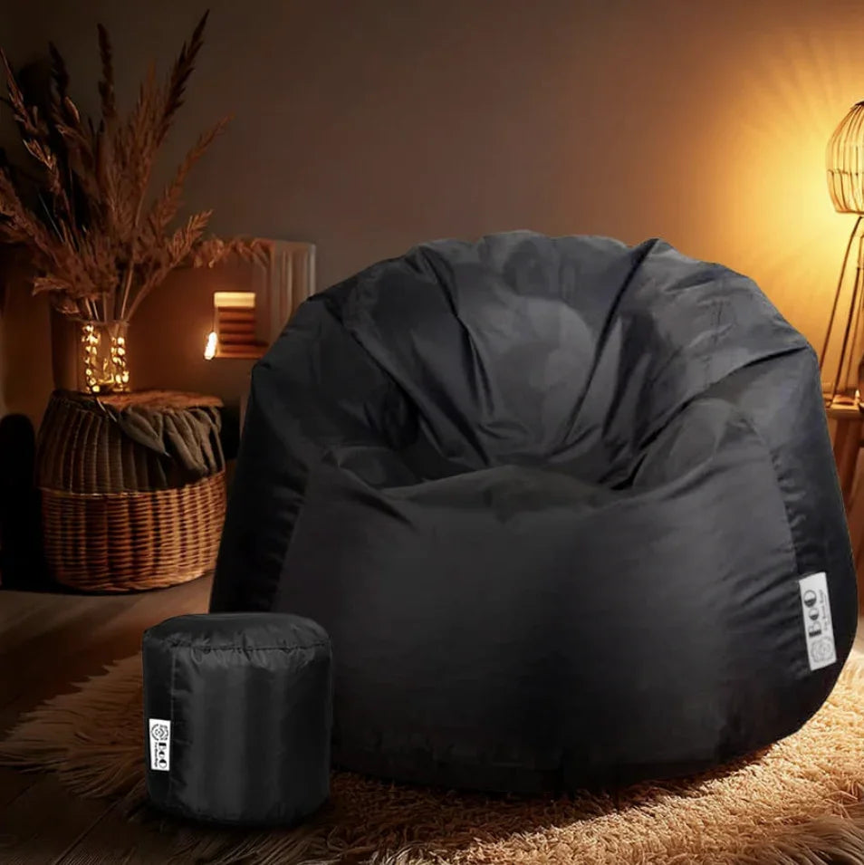 طقم بين باج مع بف ووتر بروف، قطعتين - أسود