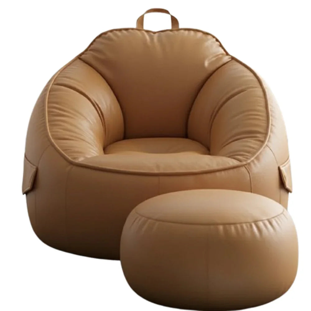 طقم بين باج مع بف جلد، قطعتين - جملي