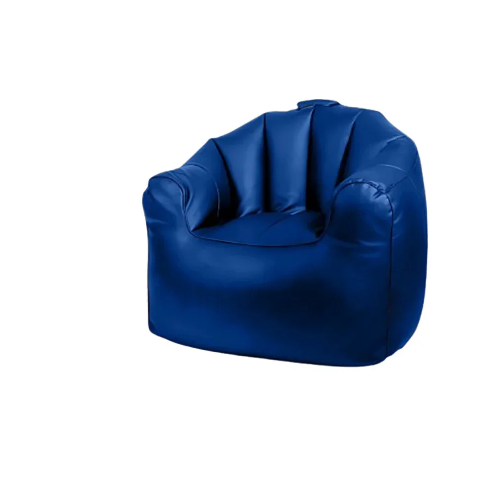 بين باج جلد، 85*70*78 سم - أزرق