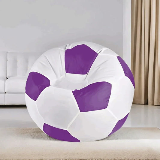 بين باج جلد، 100*100 سم - بنفسجي×أبيض