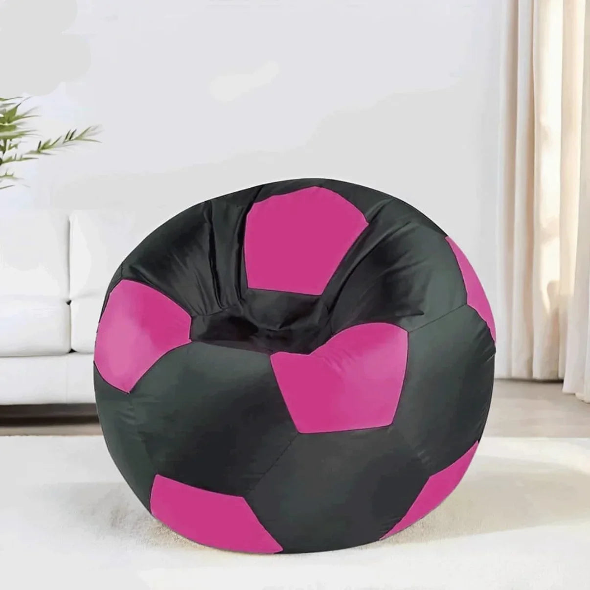 بين باج جلد، 100*100 سم - فوشيا×أسود