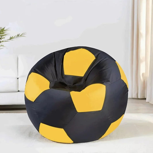 بين باج جلد، 100*100 سم - أصفر×أسود