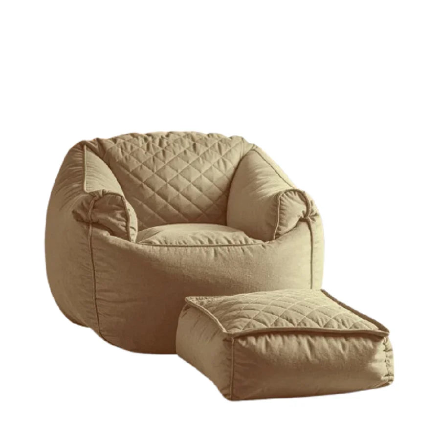 بين باج قطيفة، 100*75 سم - بيج