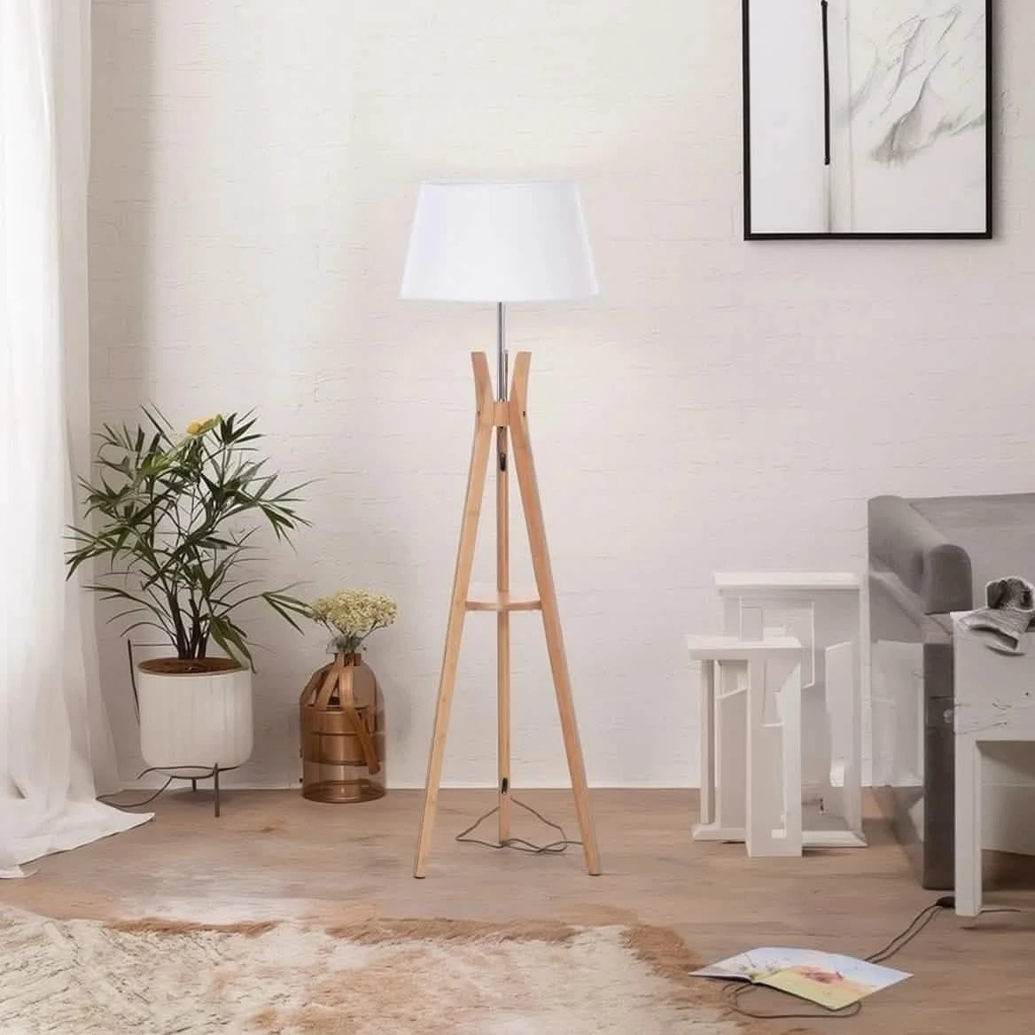 أباجورة أرضية خشب، 40*165 سم