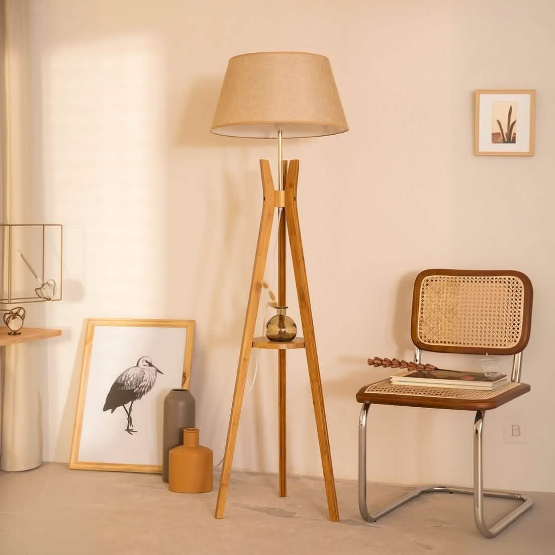 أباجورة أرضية خشب، 40*165 سم