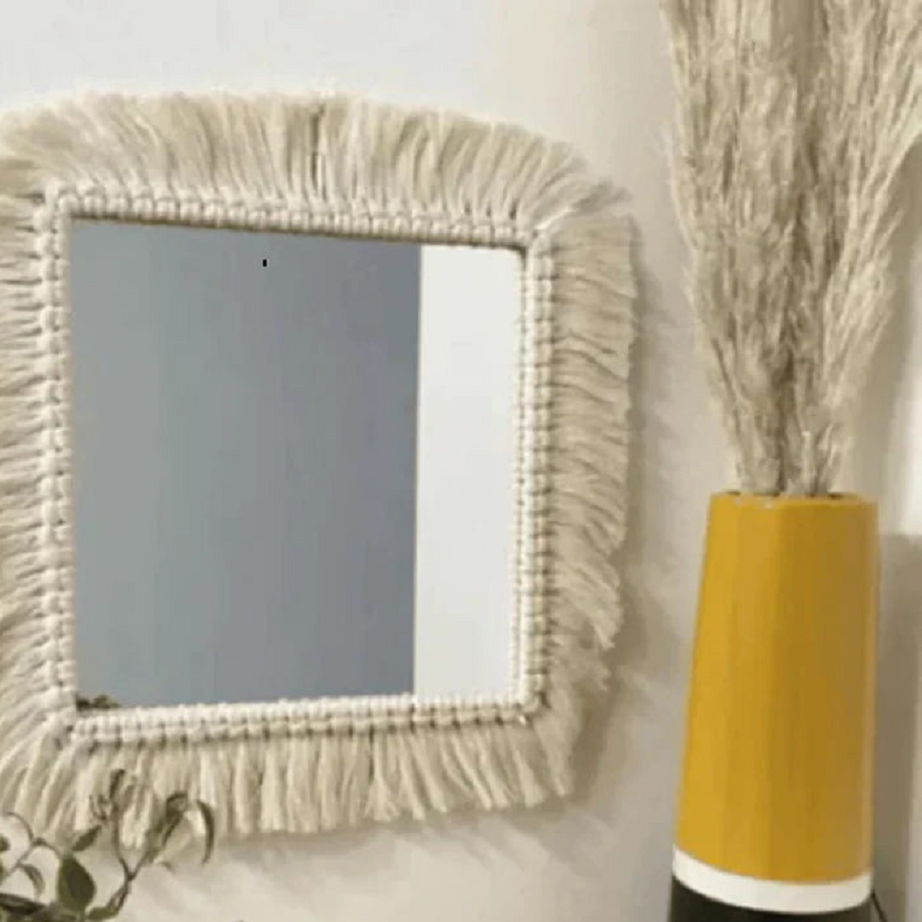 مرايا مكرمية، 50*50 سم