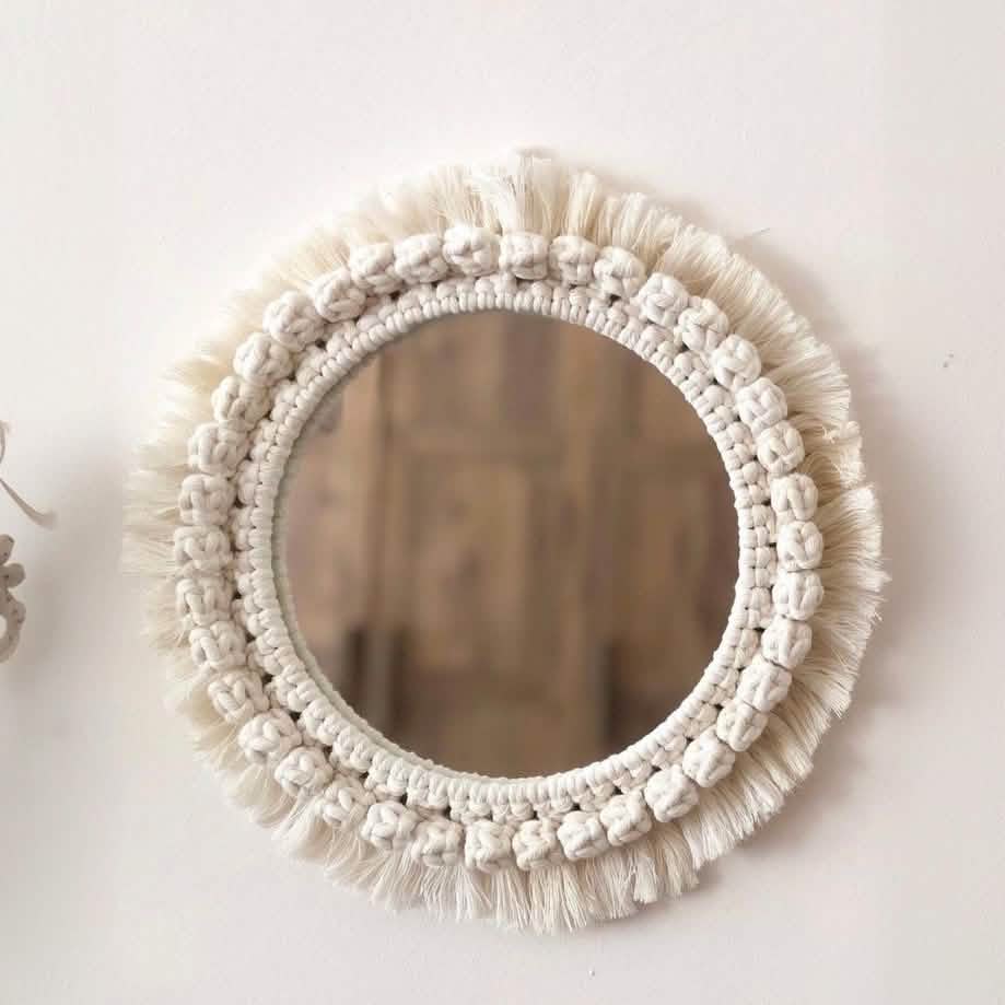 مرايا مكرمية، 50*50 سم