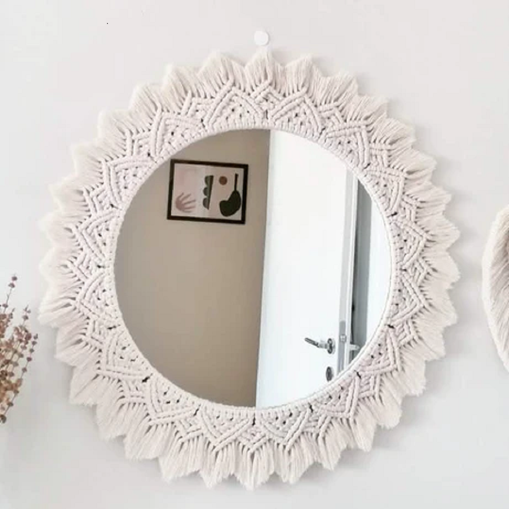 مرايا مكرمية، 50*50 سم