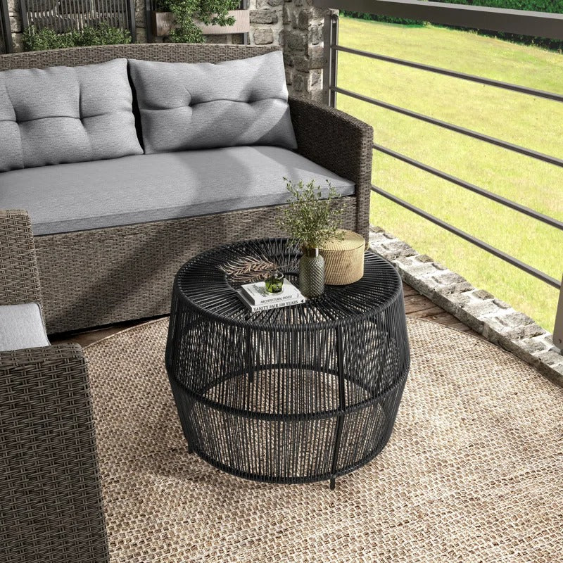 ترابيزة خارجية ستيل ودوبار، 50*40 سم