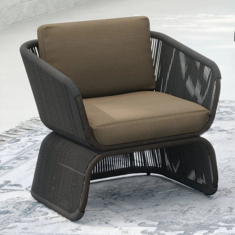 كرسي خارجي ستيل و دوبار، 60*55*75 سم