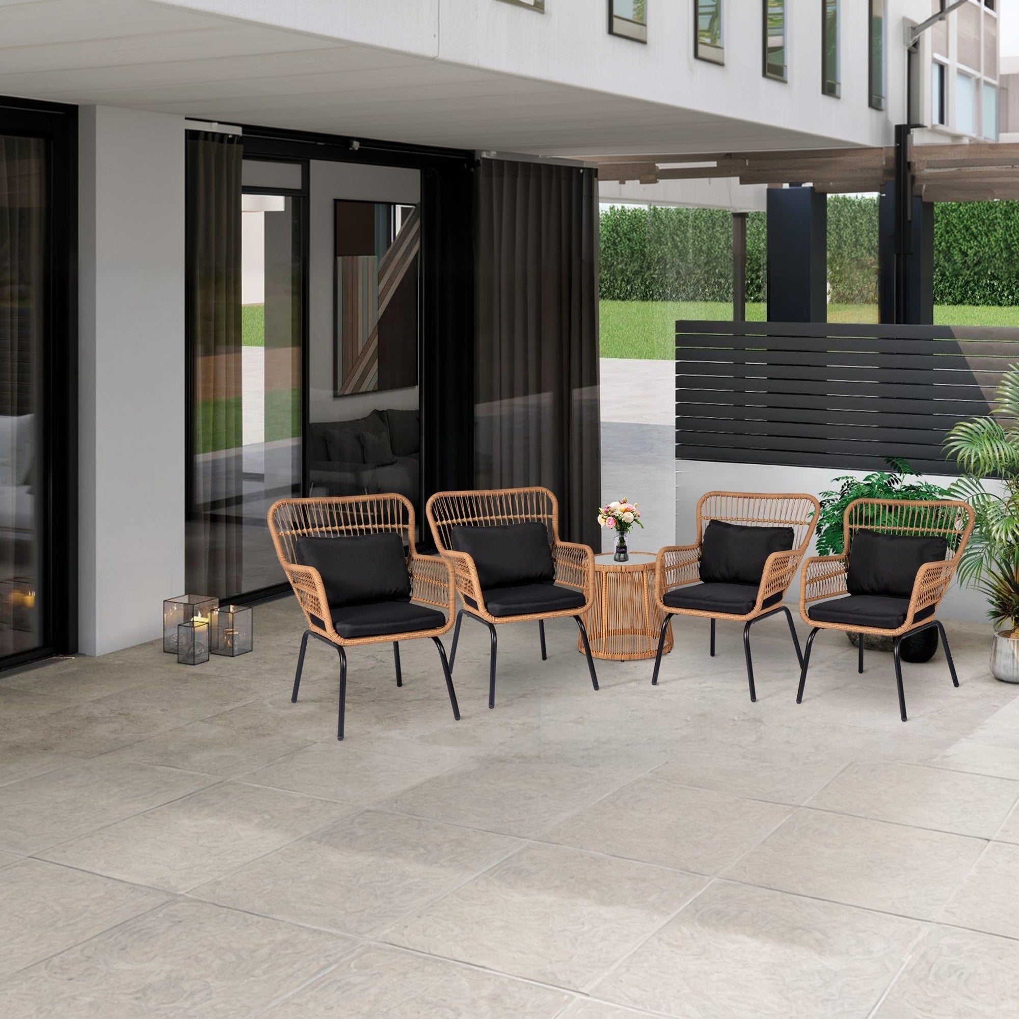 طقم خارجي ستيل ودوبار، 5 قطع