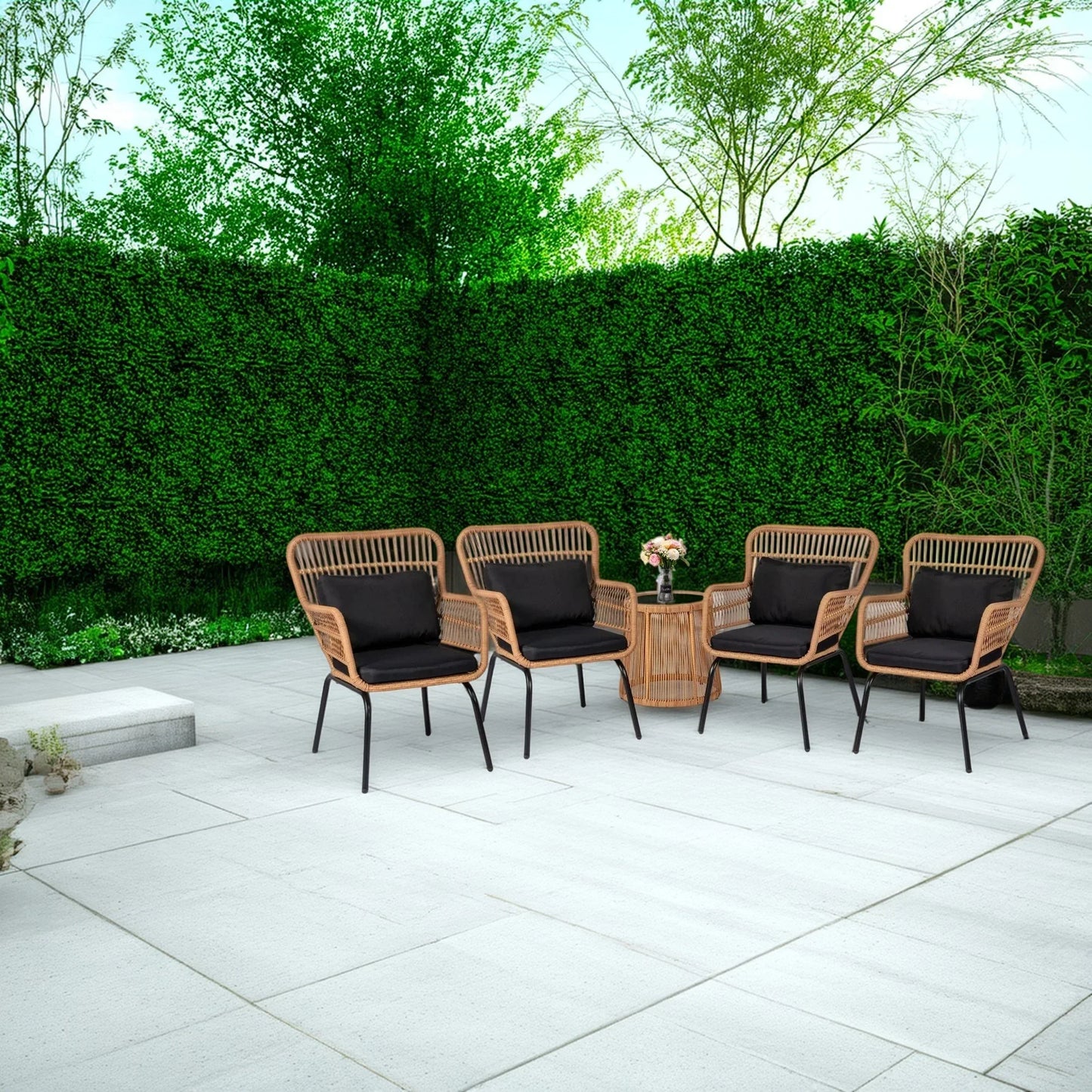 طقم خارجي ستيل ودوبار، 5 قطع