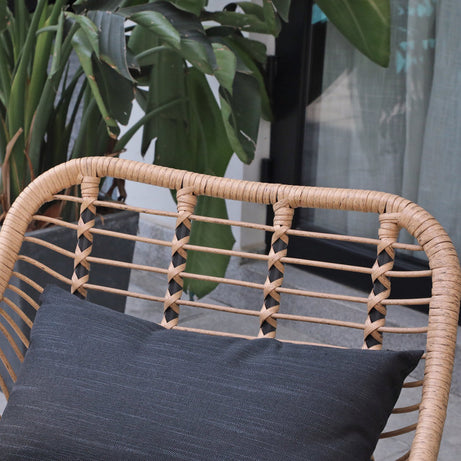 طقم خارجي ستيل و راتان، 3 قطع