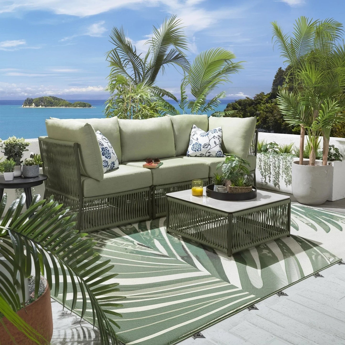 طقم خارجي ستيل و دوبار، 4 قطعة