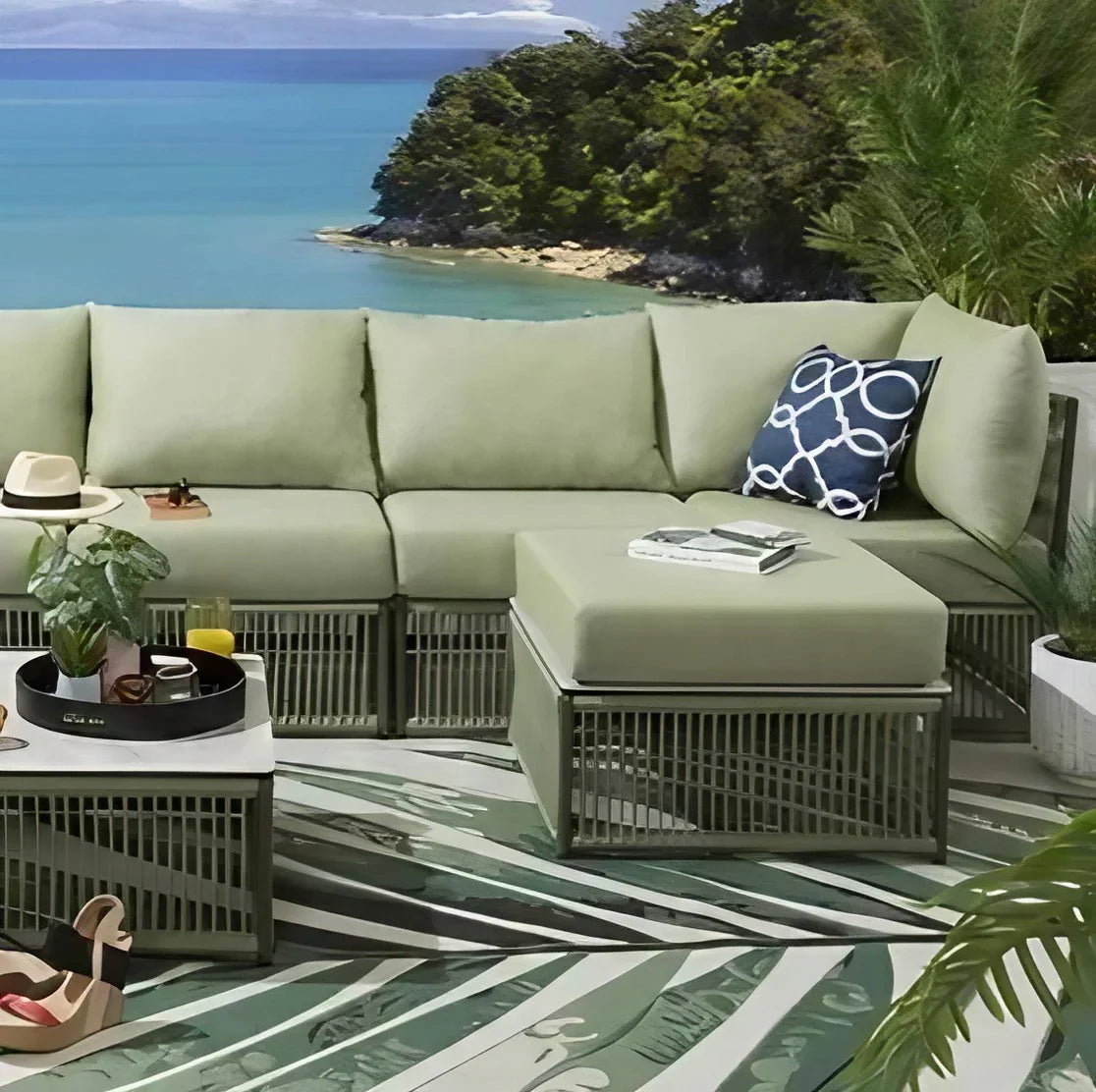 طقم خارجي ستيل و دوبار، 10 قطع