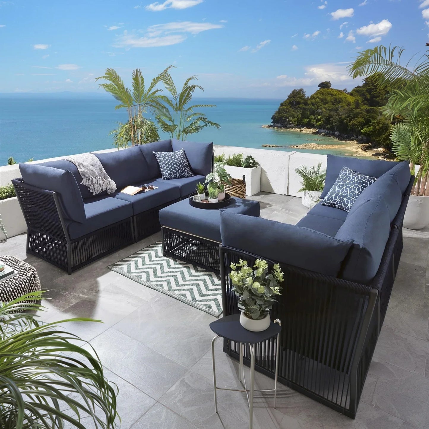 طقم خارجي ستيل و دوبار، 8 قطع