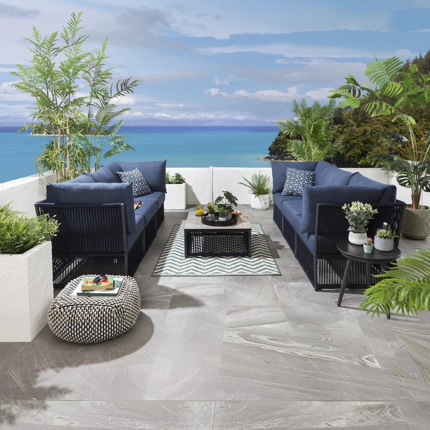 طقم خارجي ستيل و دوبار، 8 قطع