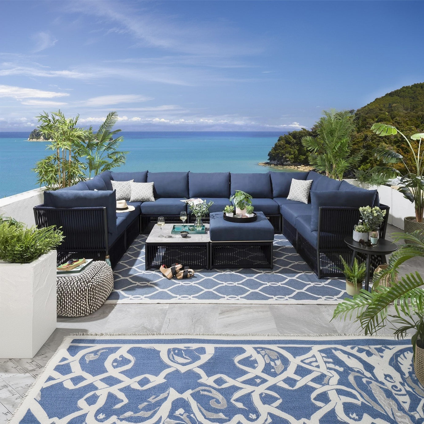 طقم خارجي ستيل و دوبار، 12 قطعة