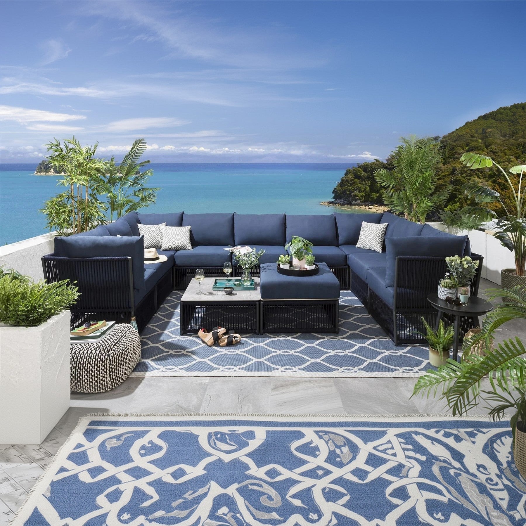 طقم خارجي ستيل و دوبار، 12 قطعة