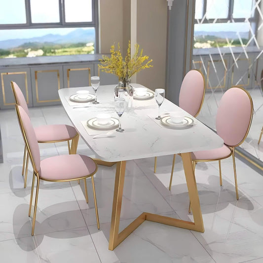 سفرة معدن و ام دي اف مع 4 كراسي - RON306 Royal Iron