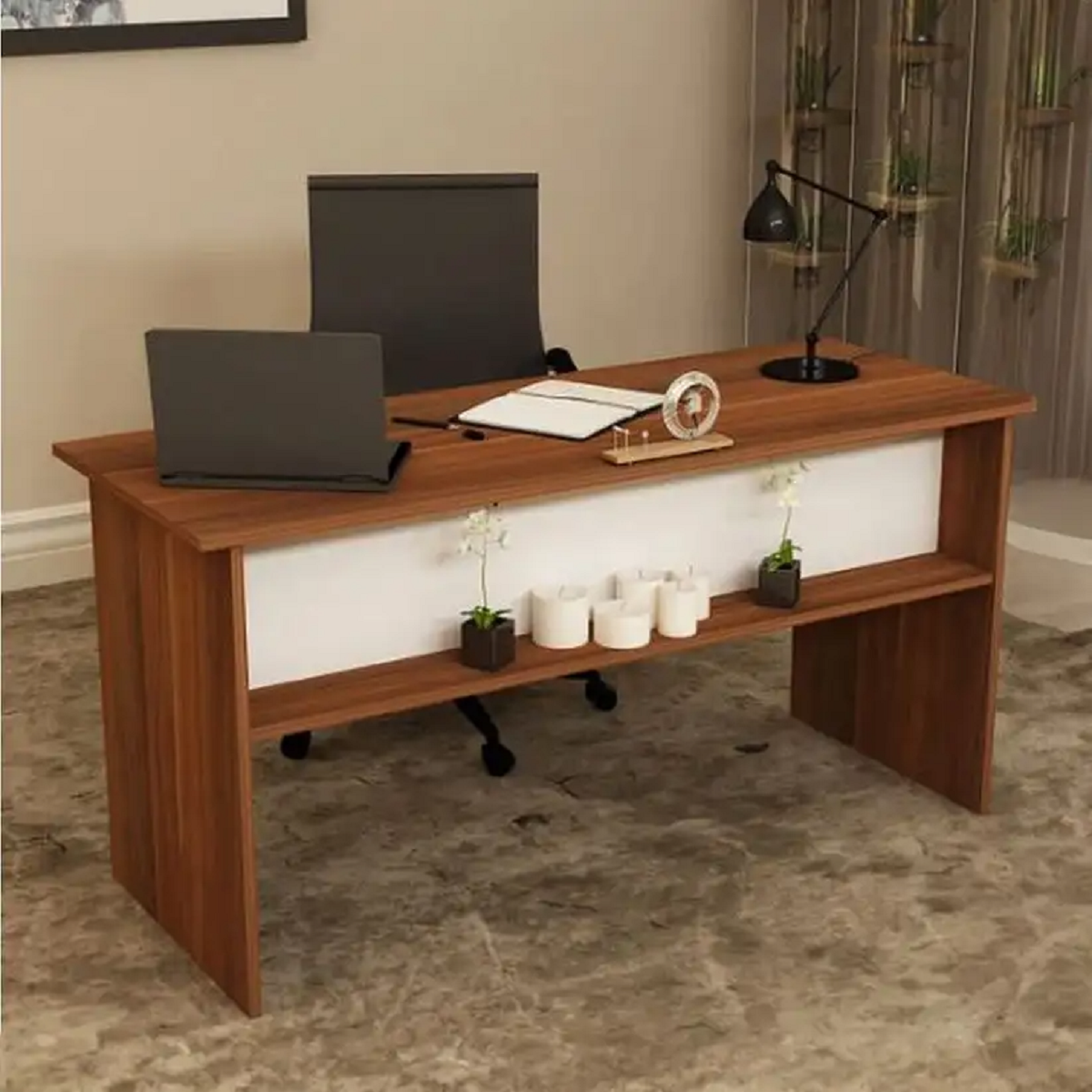 مكتب خشب ام دي اف، 140*60*75 سم