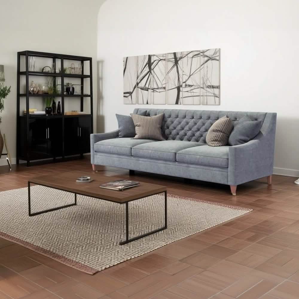 كنبة خشب زان أحمر، 210*65*80 سم