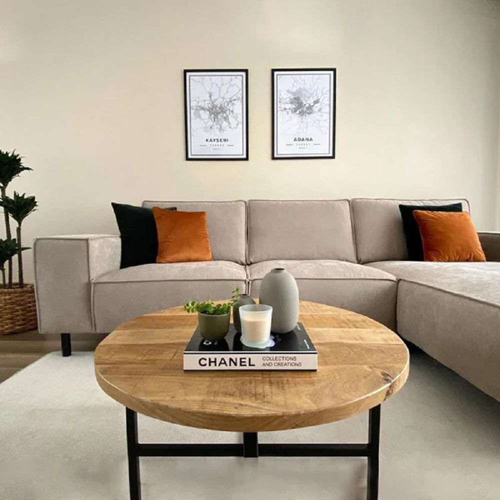 ركنة خشب زان، 280*180*75 سم