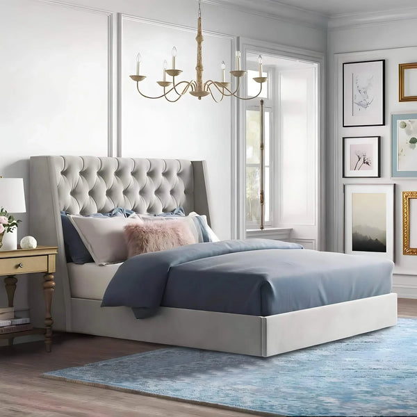 سرير سوبر كينج خشب موسكي، 180*195*120 سم