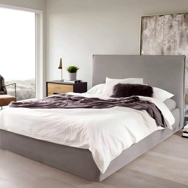 سرير كوين خشب موسكي، 150*195*120 سم