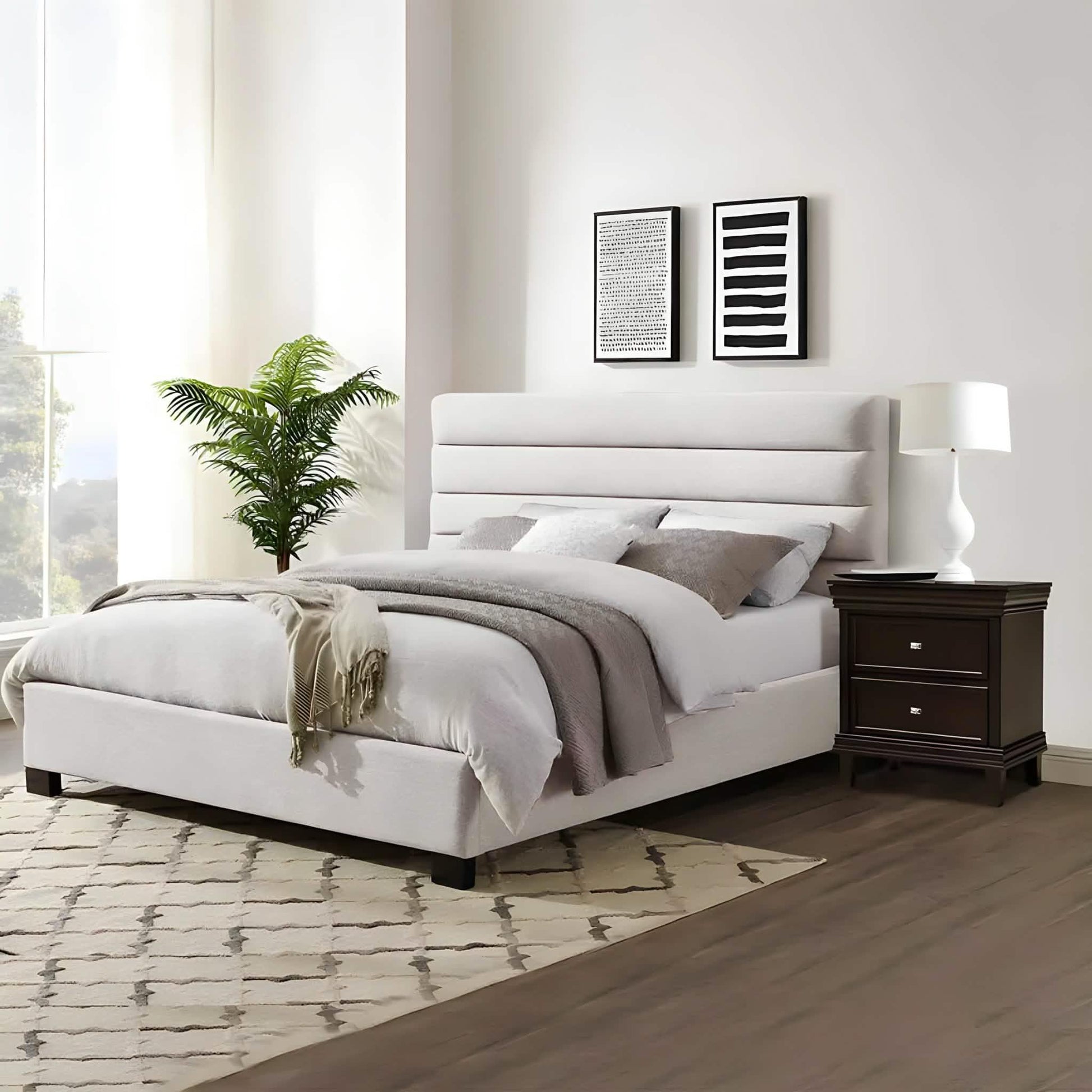 سرير كينج خشب موسكي، 160*195*120 سم