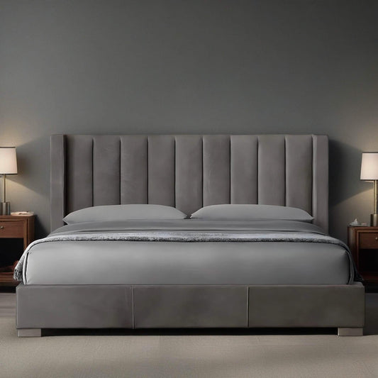 سرير سوبر كينج خشب موسكي، 180*195*120 سم