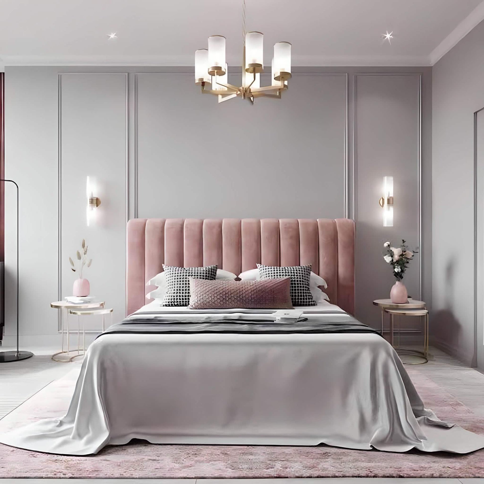 سرير كينج خشب موسكي، 160*195*120 سم