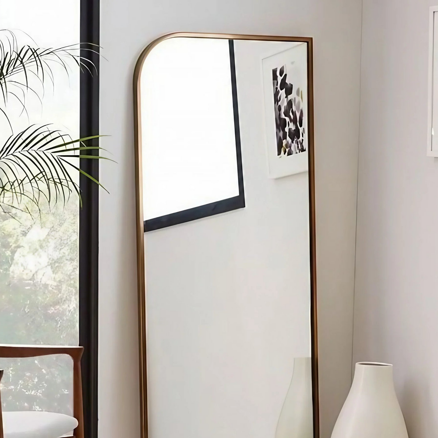 مرايا بإطار خشب ام دي اف، 50*2*160 سم