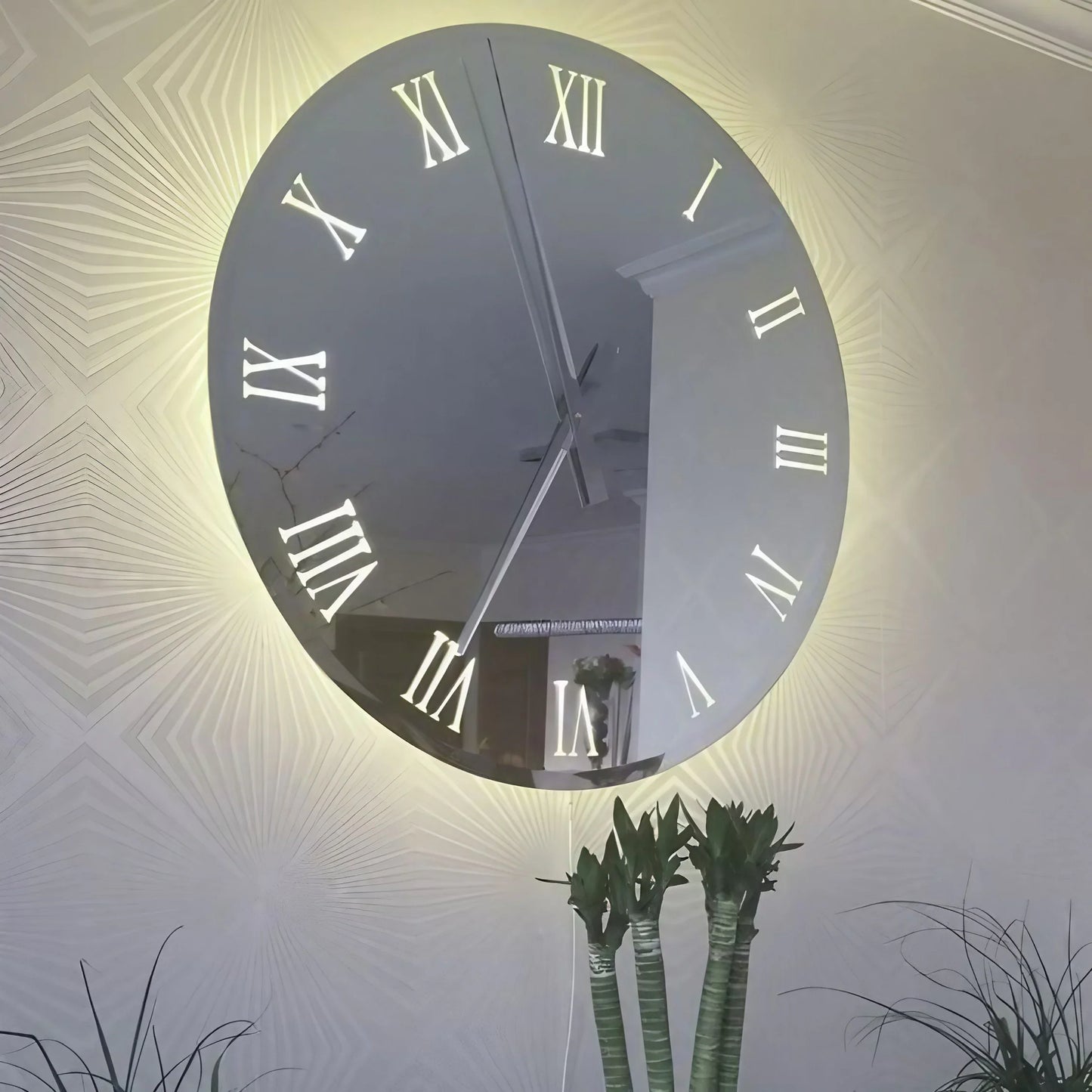 مرايا حائط ليد، 70*70 سم