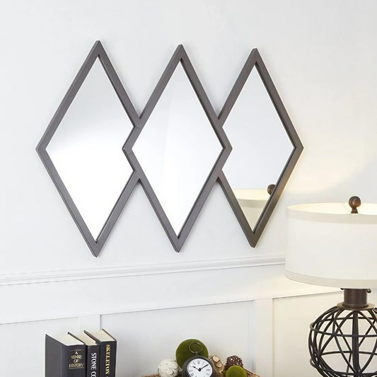 مرايا حائط بإطار خشب ام دي اف، 70*2*115 سم