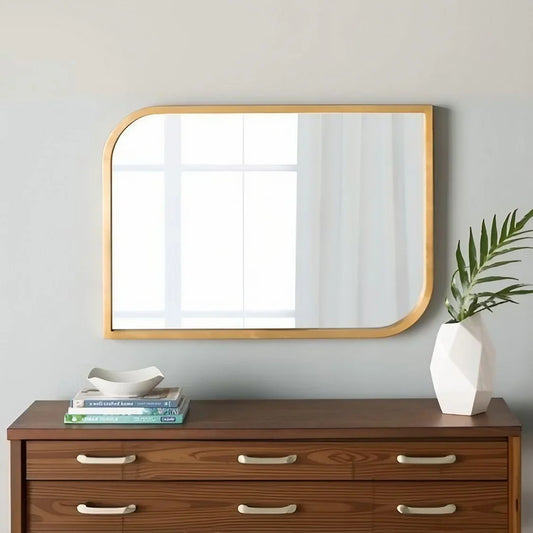 مرايا حائط بإطار خشب ام دي اف، 70*2*115 سم