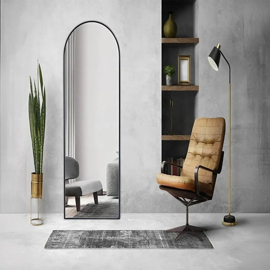 مرايا حائط بإطار خشب ام دي اف، 35*2*145 سم