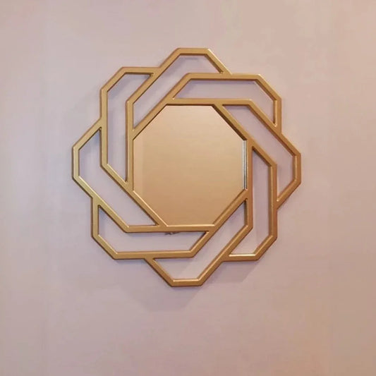 مرايا حائط بإطار خشب ام دي اف، 60*60 سم